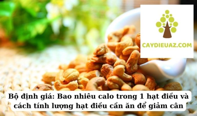 Bộ định giá Bao nhiêu calo trong 1 hạt điều và cách tính lượng hạt điều cần ăn để giảm cân