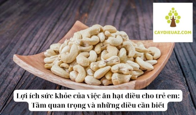 Lợi ích sức khỏe của việc ăn hạt điều cho trẻ em Tầm quan trọng và những điều cần biết